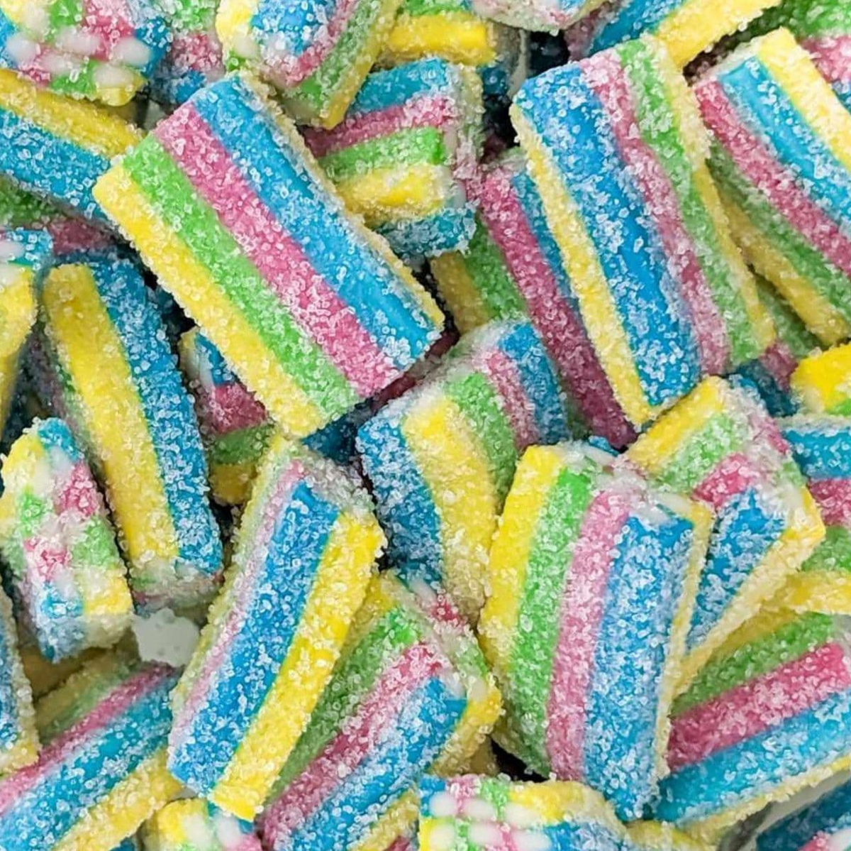 Sugared Rainbow Bricks (4oz) (114g)