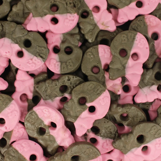 Bubs Foam Raspberry & Licorice Skulls (4oz) (114g)