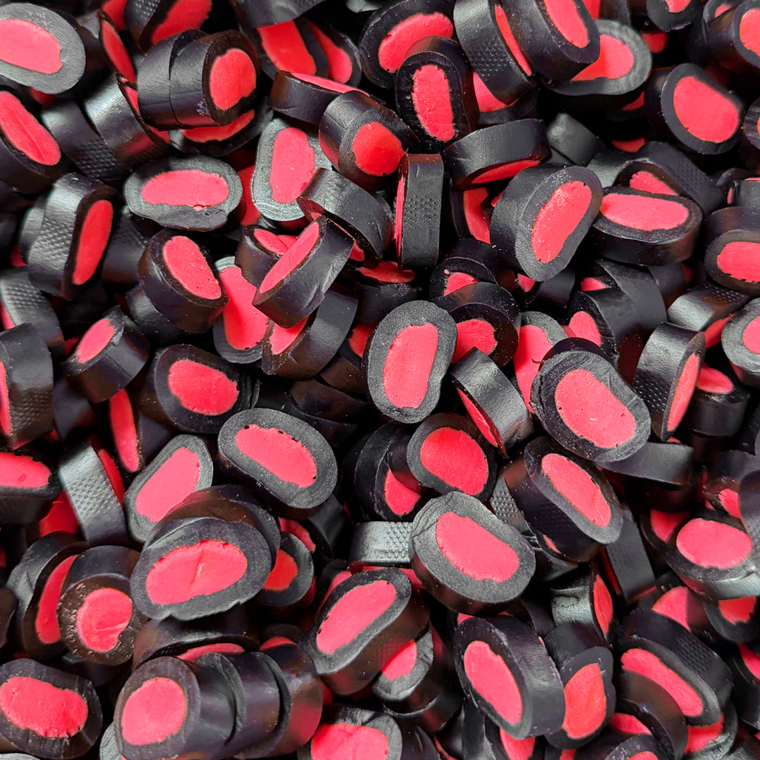 Raspberry Licorice Ovals (4oz) (114g)